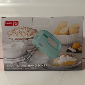 NEW Dash Hand Mixer Smartstore - Built in Beater Storage - Baking Mixer
